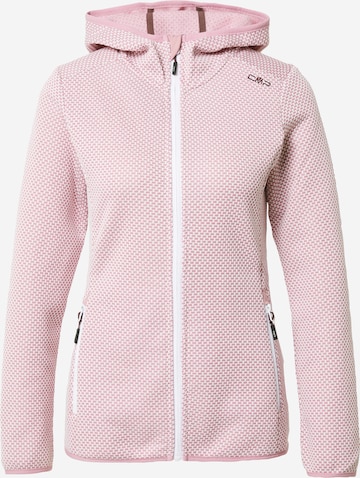 CMP Athletic Fleece Jacket in Pink: front