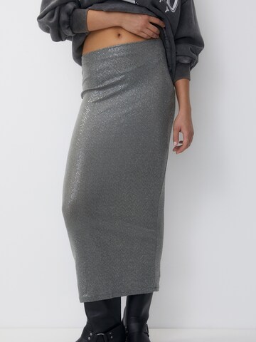 Pull&Bear Skirt in Grey: front