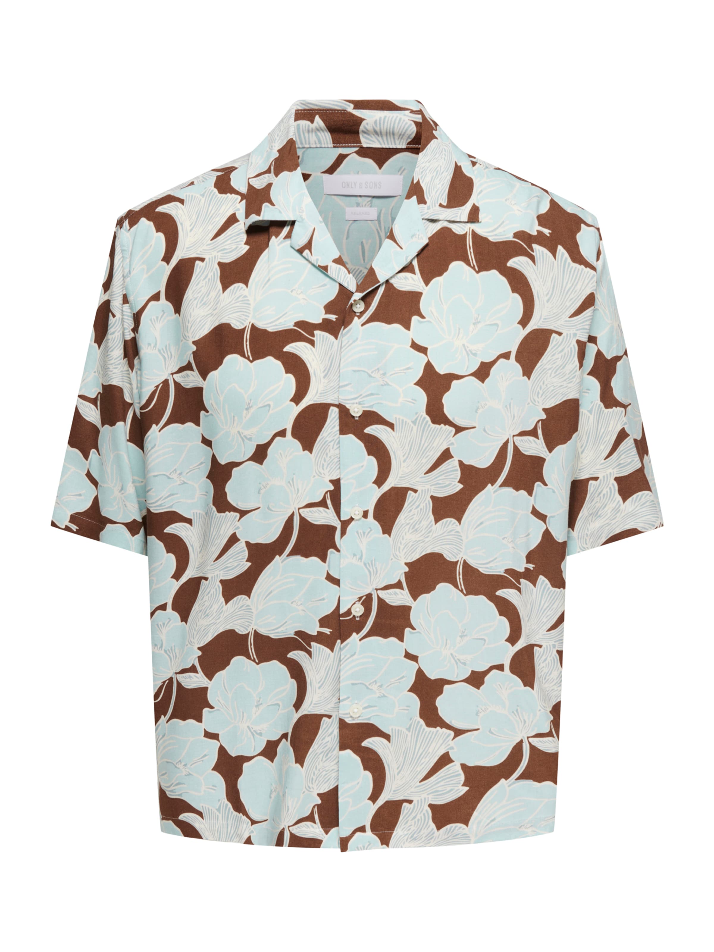 Fit confort Chemise 'ONSELI' Only & Sons en marron : devant