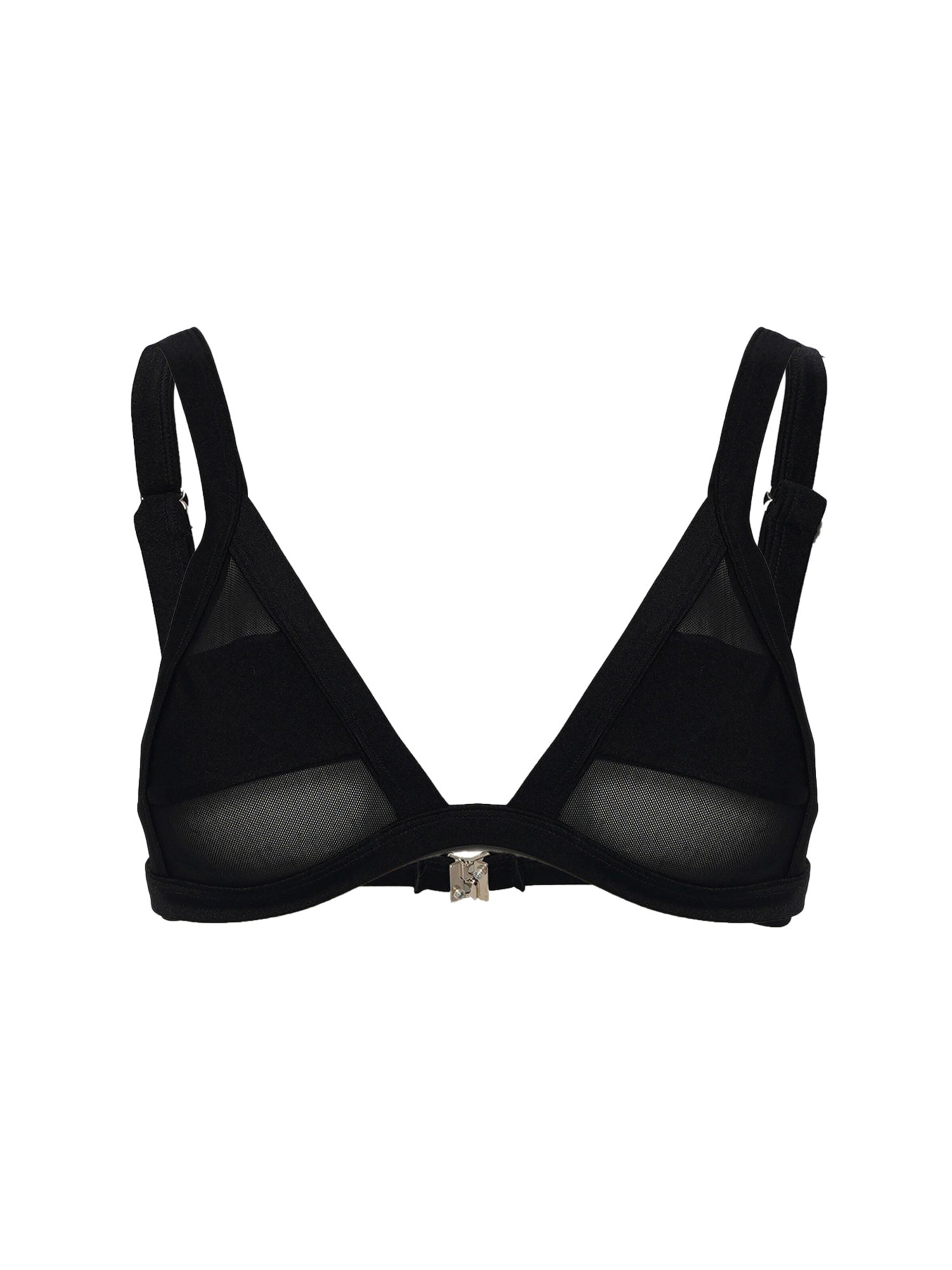 La Michaux Bustier Bikinitop 'FIERCE' in Schwarz: Vorderseite