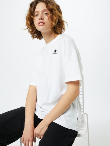 CONVERSE Shirt in Wit: voorkant