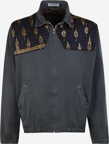 RETROAREA Between-Season Jacket 'Harrington' in Blue: front