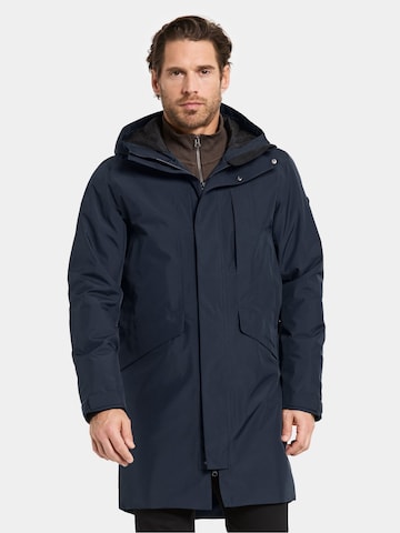 Didriksons Between-Seasons Parka 'Kenny' in Blue: front