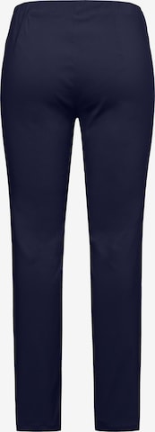 Ulla Popken Slimfit Hose 'Sienna' in Blau