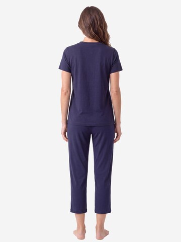 SCHIESSER Pajama 'Mix & Relax' in Blue