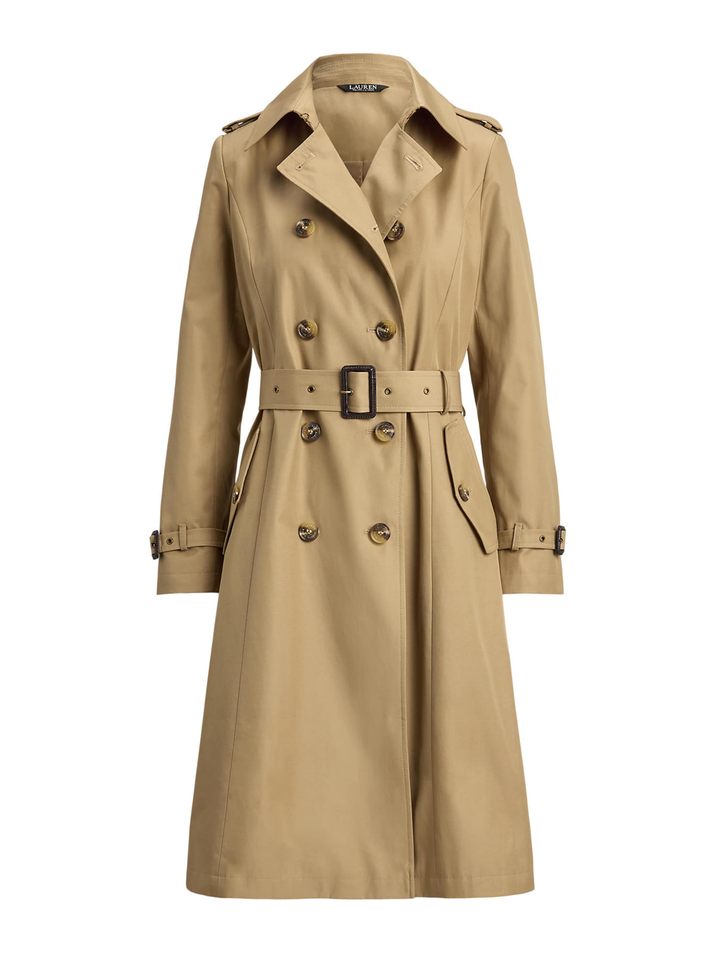 Manteau mi-saison Lauren Ralph Lauren en beige : devant