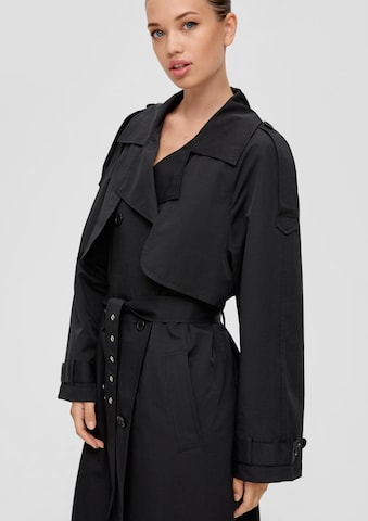 QS Ανοιξιάτικο και φθινοπωρινό παλτό 'Elif' σε μαύρο