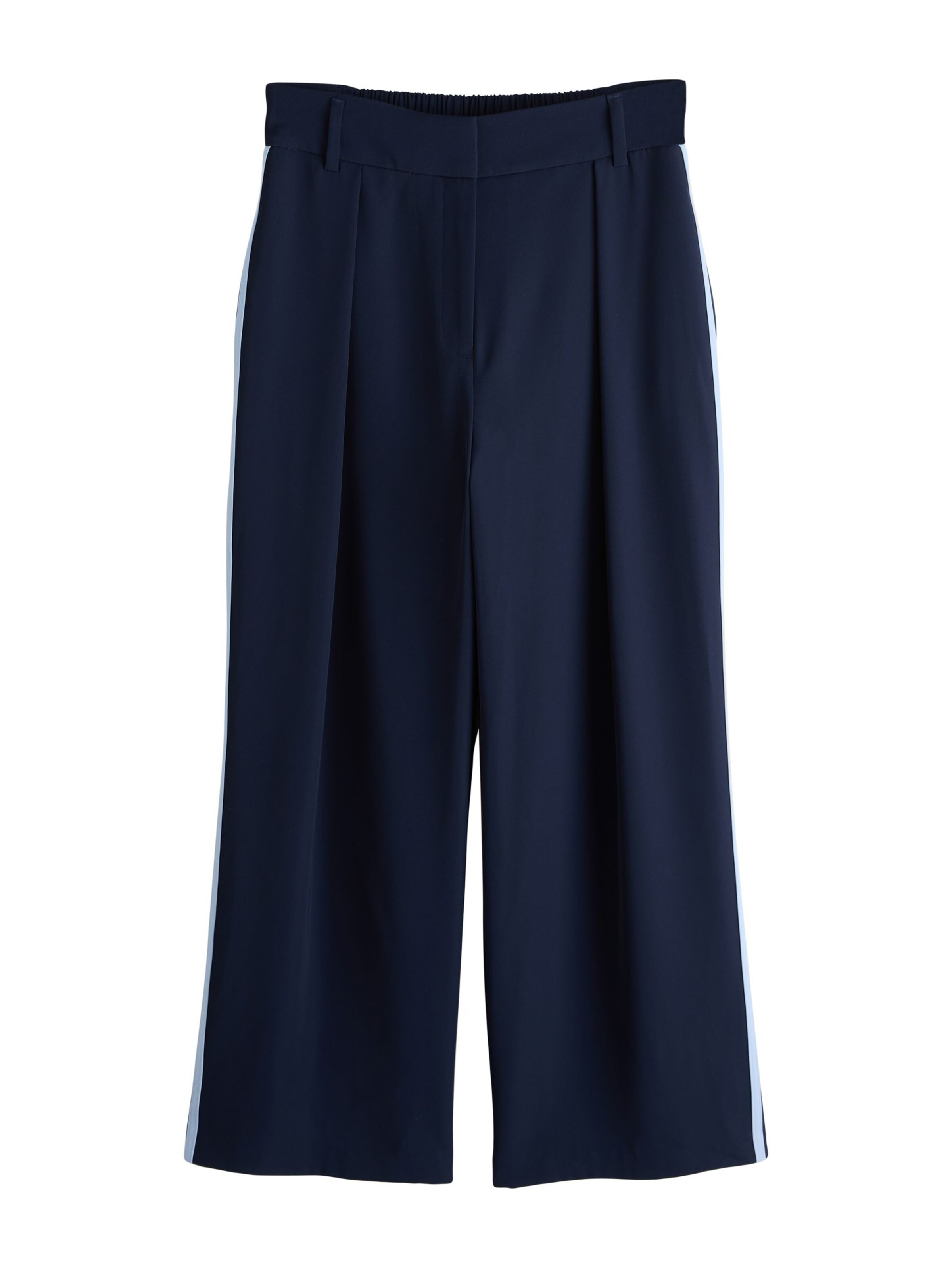 Next Pleat-front trousers in Navy / Pastel blue, Item view