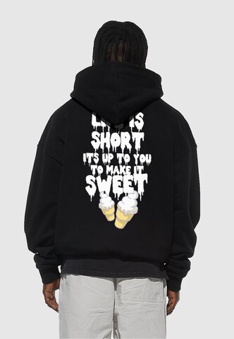 Lost Youth Sweatshirt 'Life Is Sweet' in Black