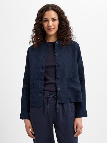 Marie Lund Bluse 'Emma' in Blau: Vorderseite