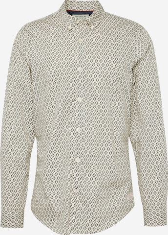 SCOTCH & SODASlim Fit Košulja 'Ditsy' - bež boja: prednji dio