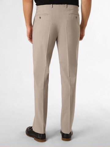 HECHTER PARIS Regular Bügelfaltenhose in Beige