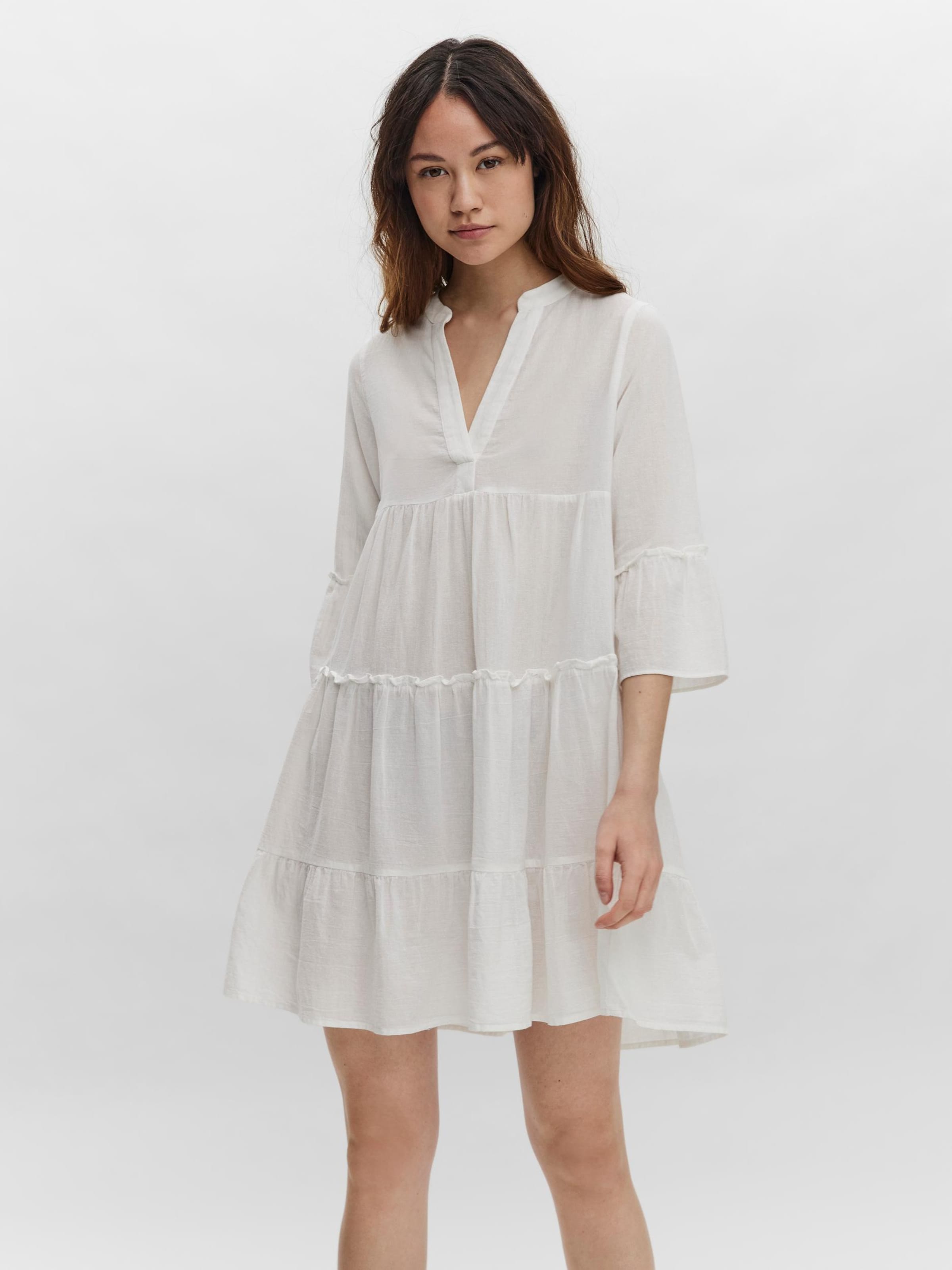 Robes Robe-chemise 'HELI' VERO MODA en Blanc 