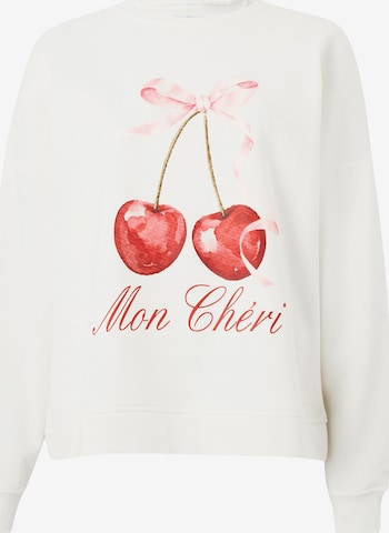 PIECES Majica 'PCMALIAH' | bela barva: sprednja stran