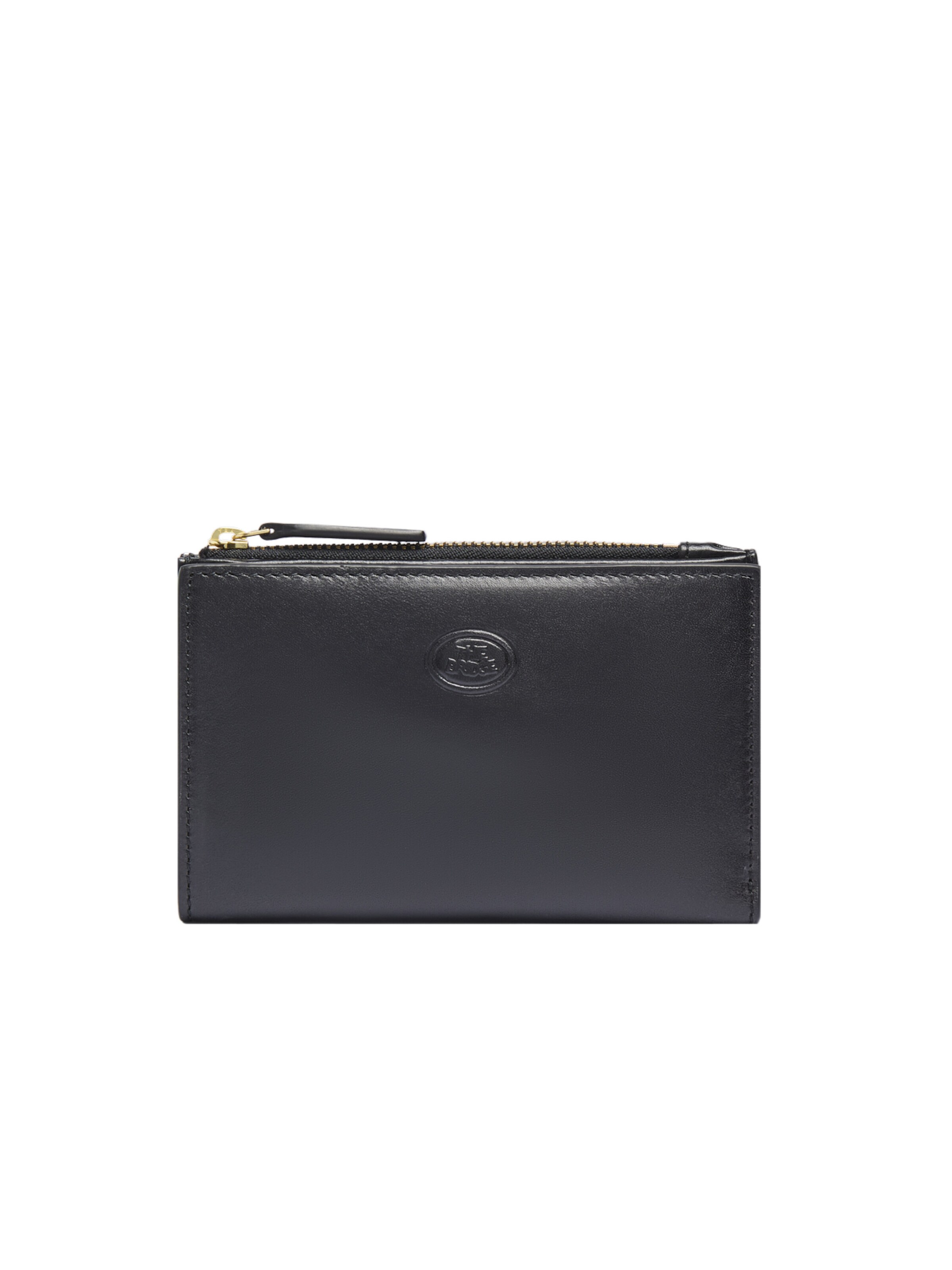 The Bridge Wallet in Black: front