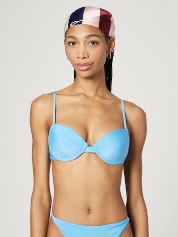 millane Balconette Bikinitop 'Nela' in Blauw: voorkant