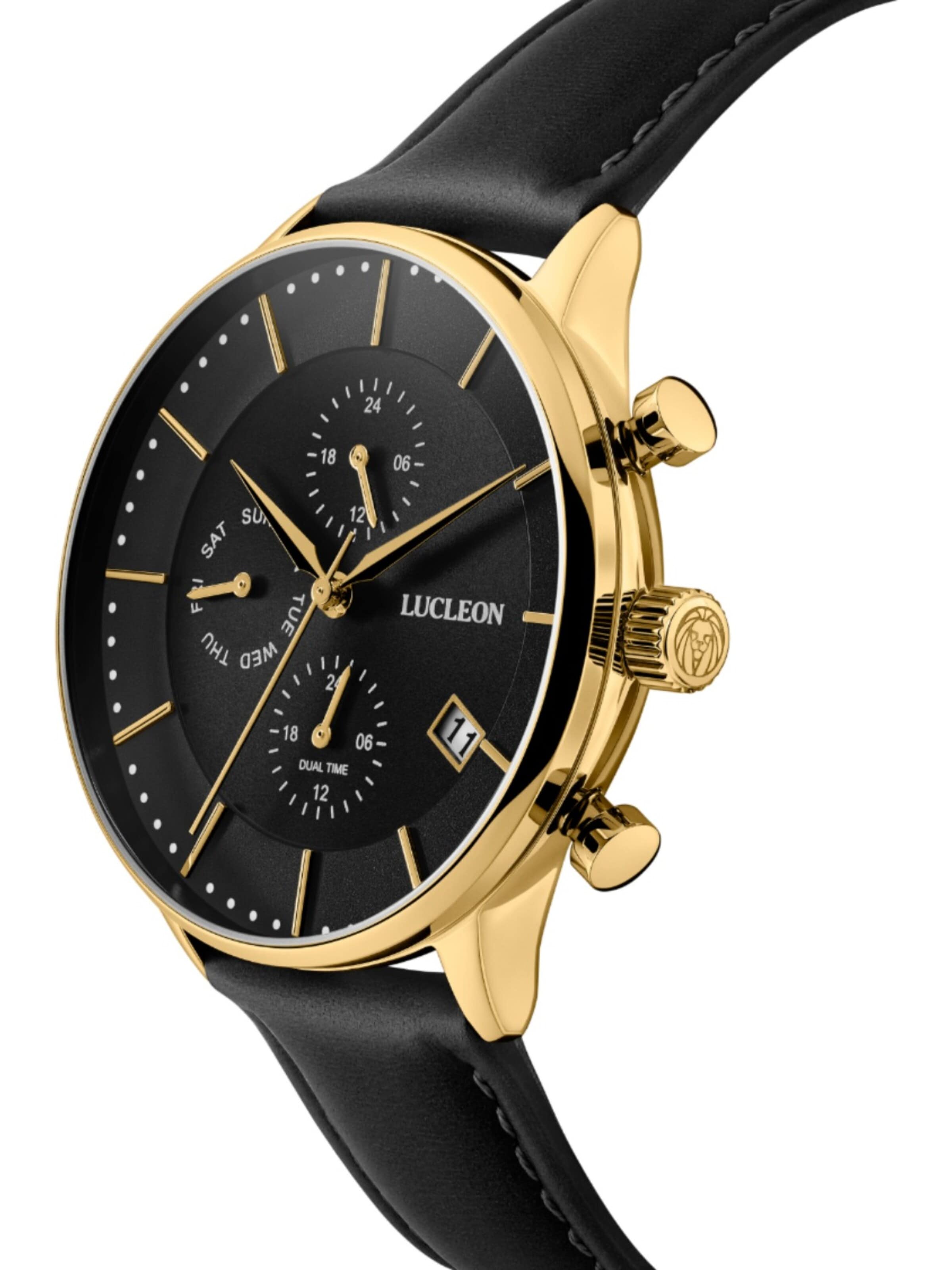 Lucleon Analog watch 'Laurens' in Gold