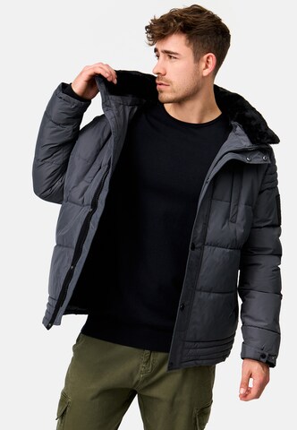 INDICODE JEANS Winterjas 'Blaise' in Grijs