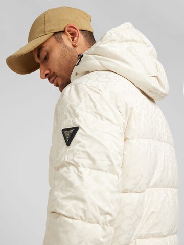 GUESS Winter Jacket in Beige