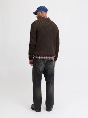 JACK & JONES Sweater in Brown
