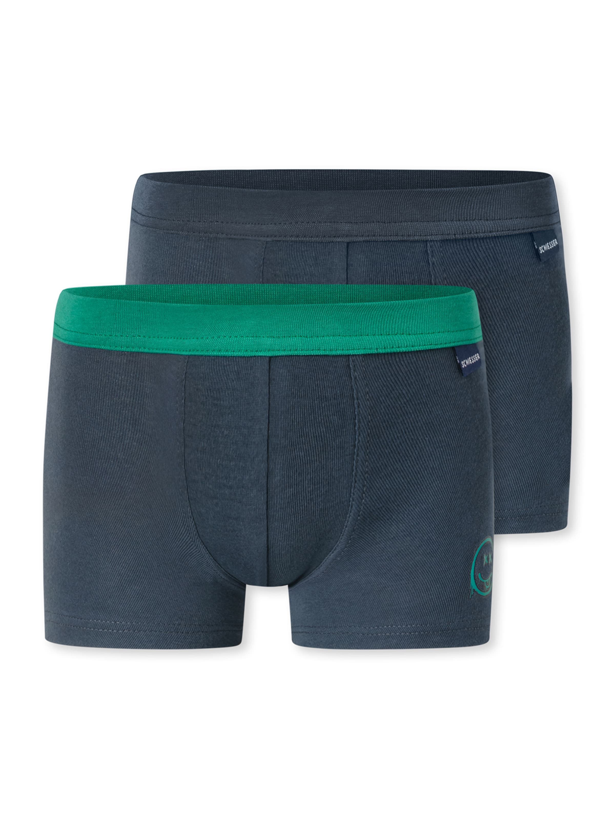 Sous-vêtements ' Fine Rib Multi ' SCHIESSER en bleu : devant