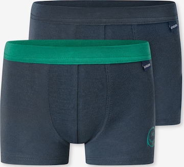 SCHIESSER Onderbroek ' Fine Rib Multi ' in Blauw: voorkant