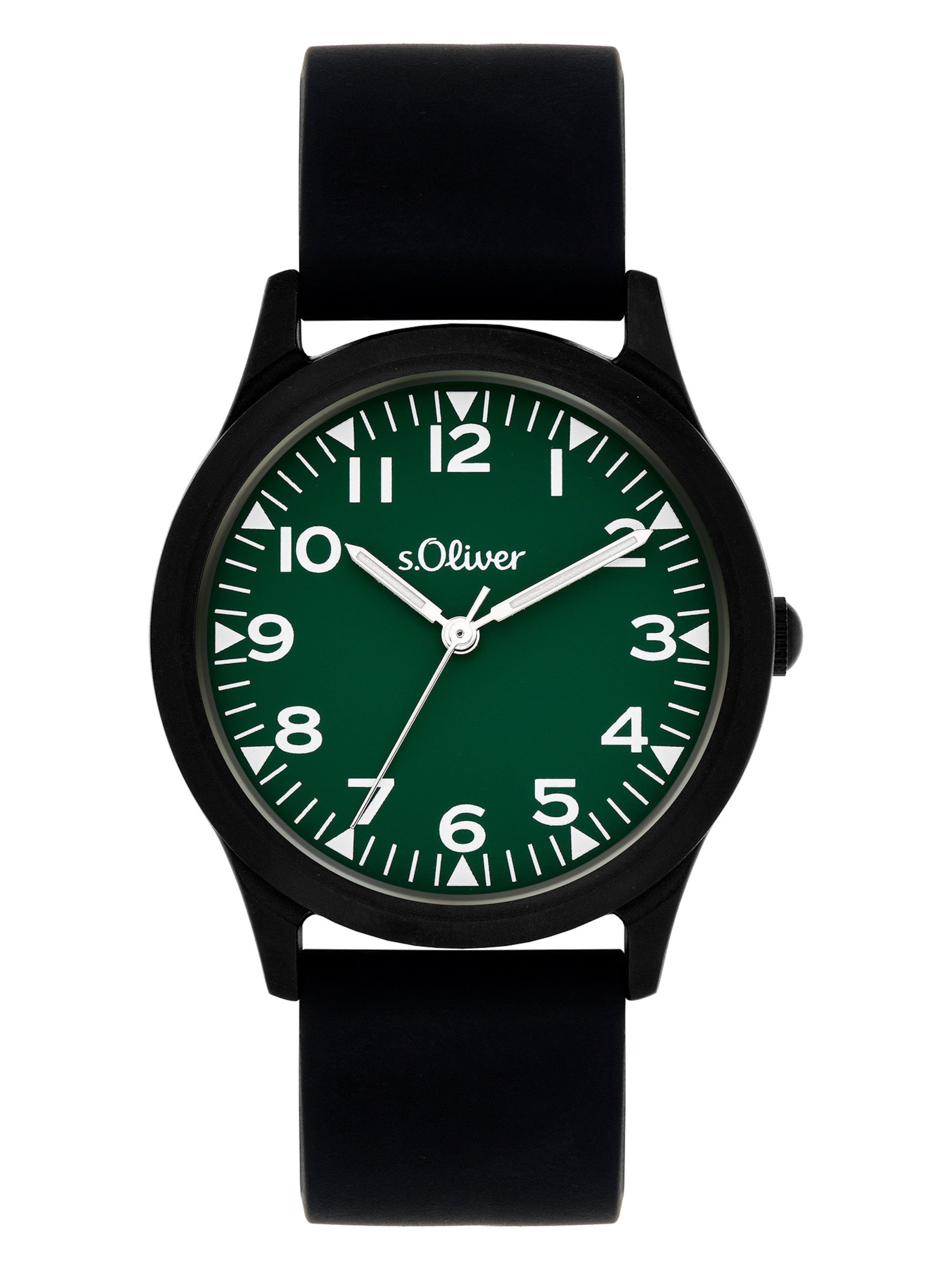 s.Oliver Watch 'The Black Rush' in Black: front