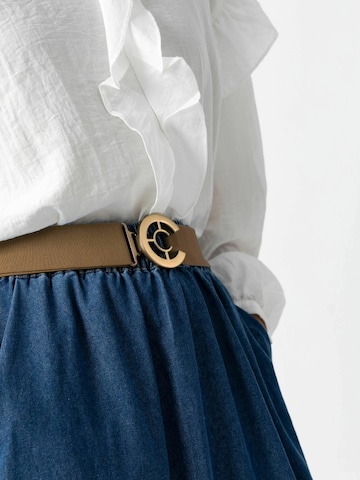 Coster Copenhagen - Cinturón ' Logo ' en marrón