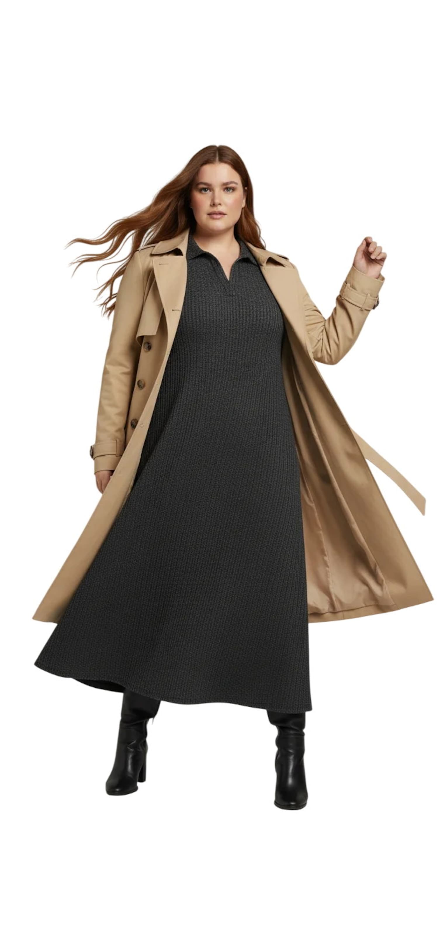 Shape Of You Kleid in Grau