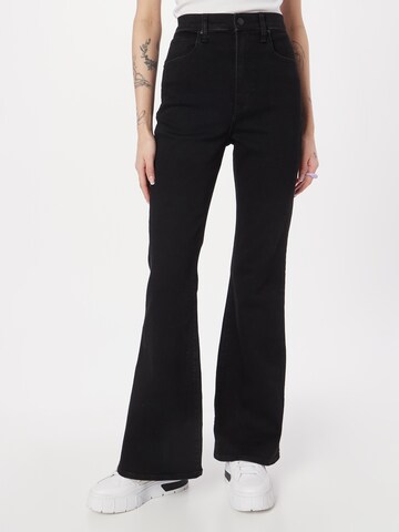 Abercrombie & Fitch Flared Jeans i svart: framsida