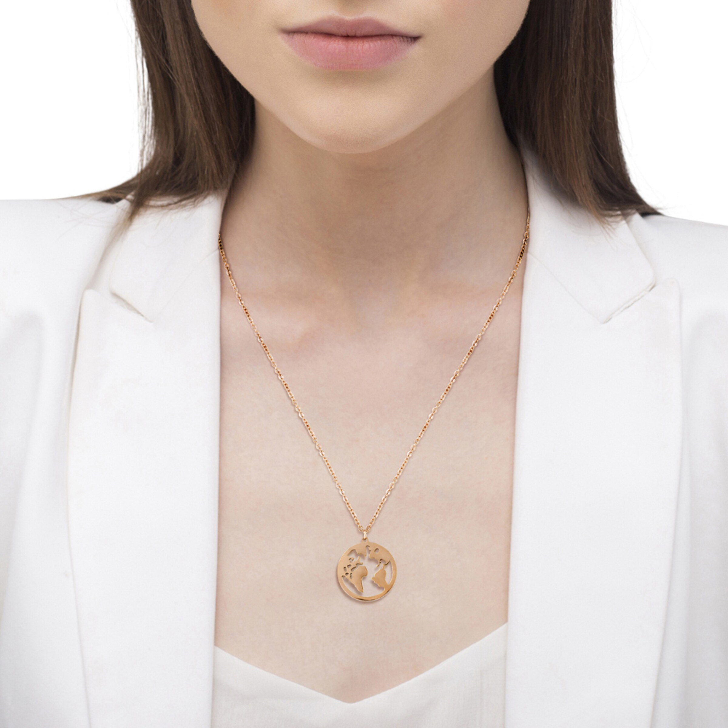 Chaîne Heideman en or : devant