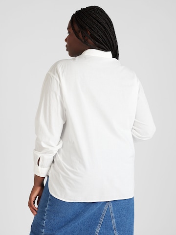 Vero Moda Curve Μπλούζα 'FIE' σε λευκό