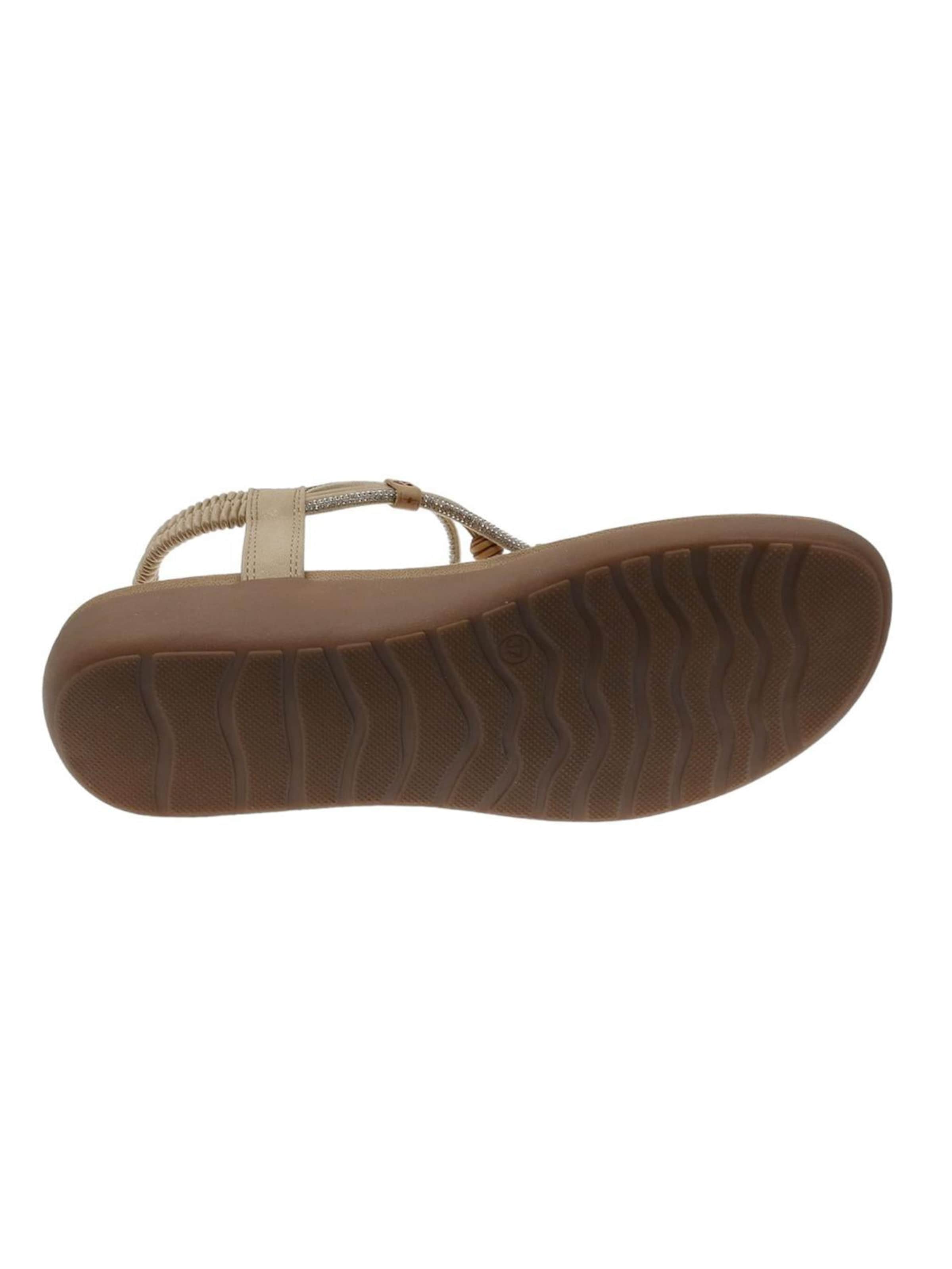 Beppi T-Bar Sandals in Beige
