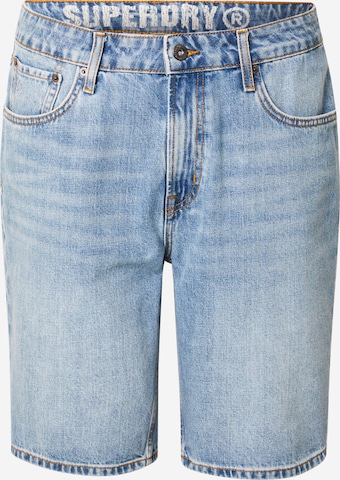 Coupe slim Jean Superdry en bleu : devant