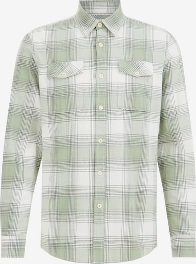 WE Fashion Prehodna jakna | zelena / bela barva, Prikaz izdelka