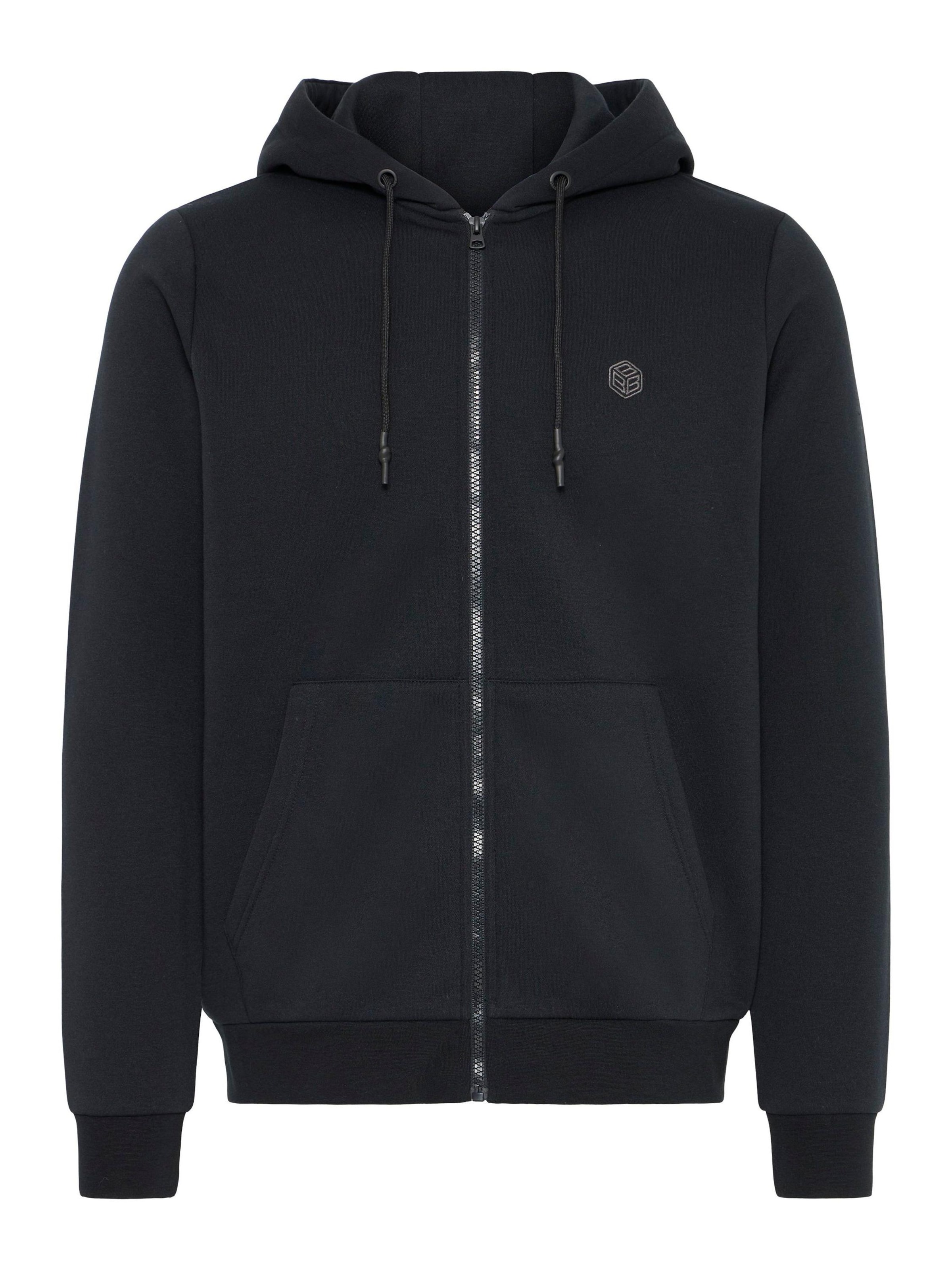BLEND - Sudadera con cremallera ' BHTolle ' en negro: frente