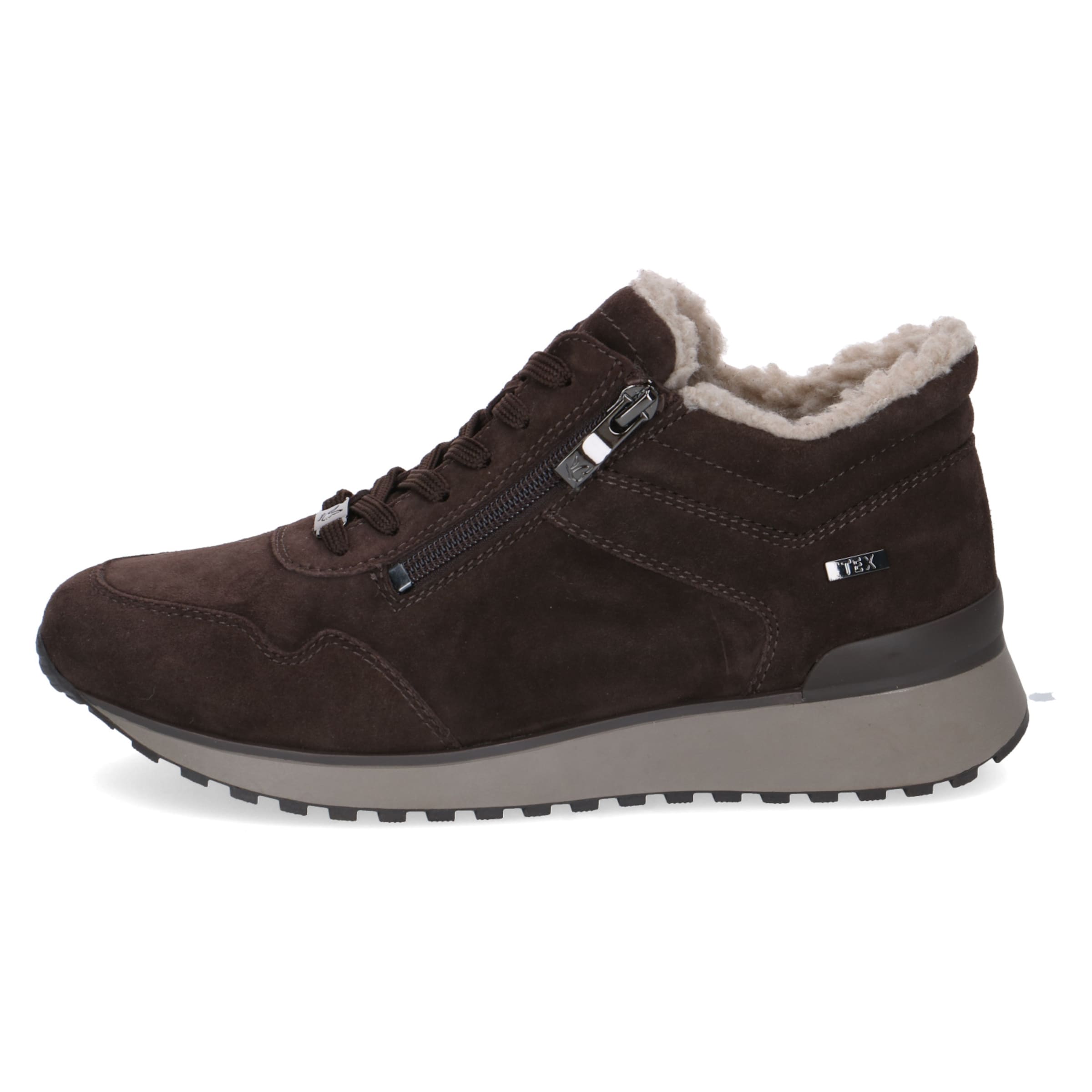 CAPRICE Lace-Up Ankle Boots 'Kaia' in Brown