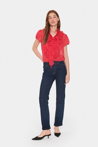 SAINT TROPEZ Bluse 'Lilja' in Rot