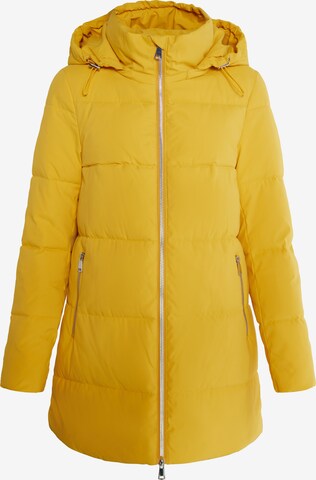 usha BLUE LABEL Χειμερινό παλτό 'Fenia' σε κίτρινο: μπροστά