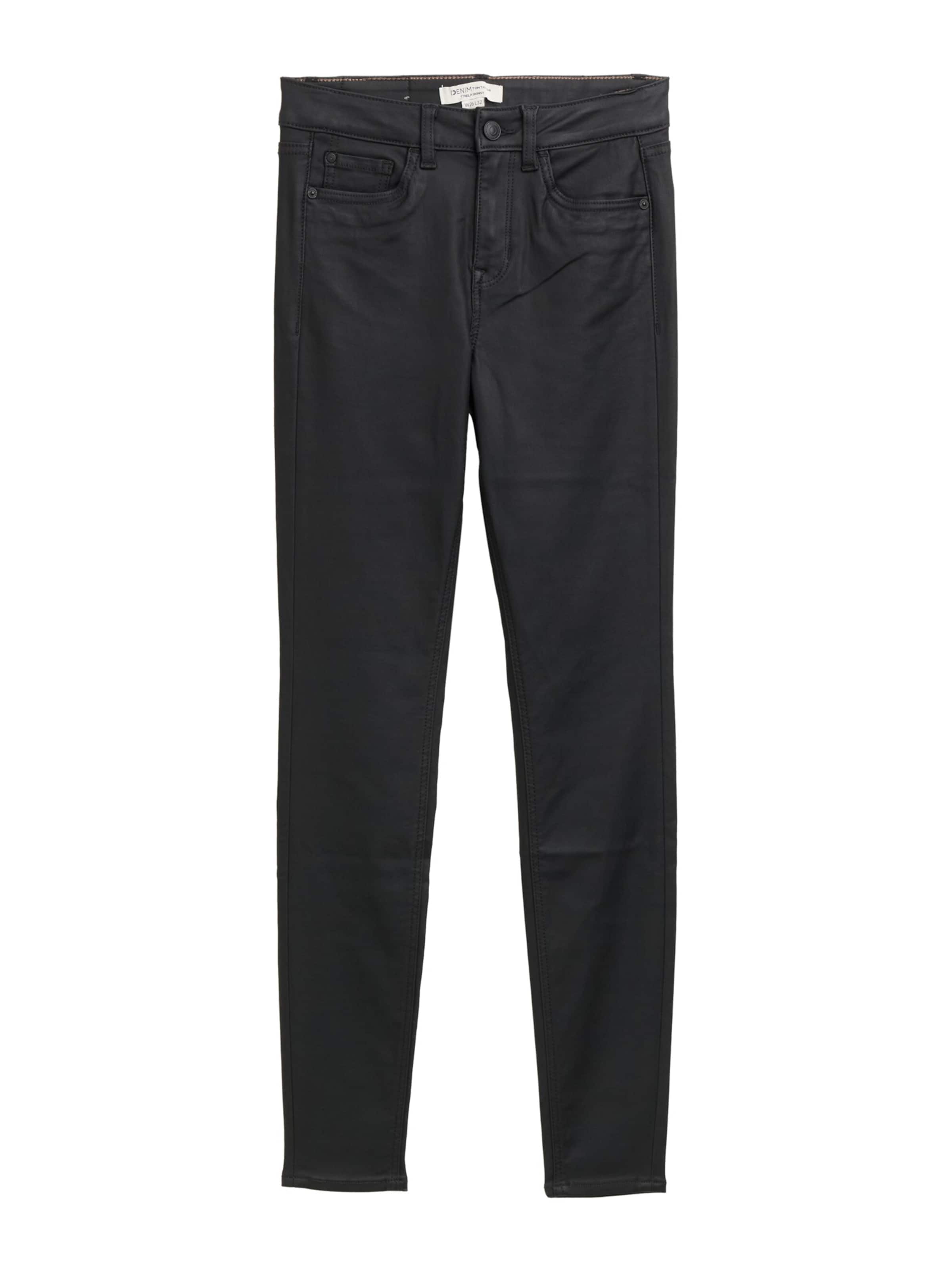 TOM TAILOR DENIM Skinny Jeans 'NELA' i sort: forside