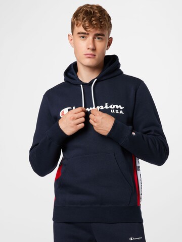 Sweat-shirt Champion Authentic Athletic Apparel en bleu : devant