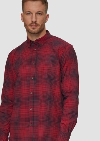 s.Oliver Regular fit Overhemd in Rood