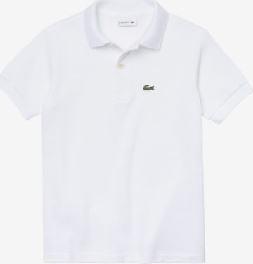 Tricou de la LACOSTE pe alb: față