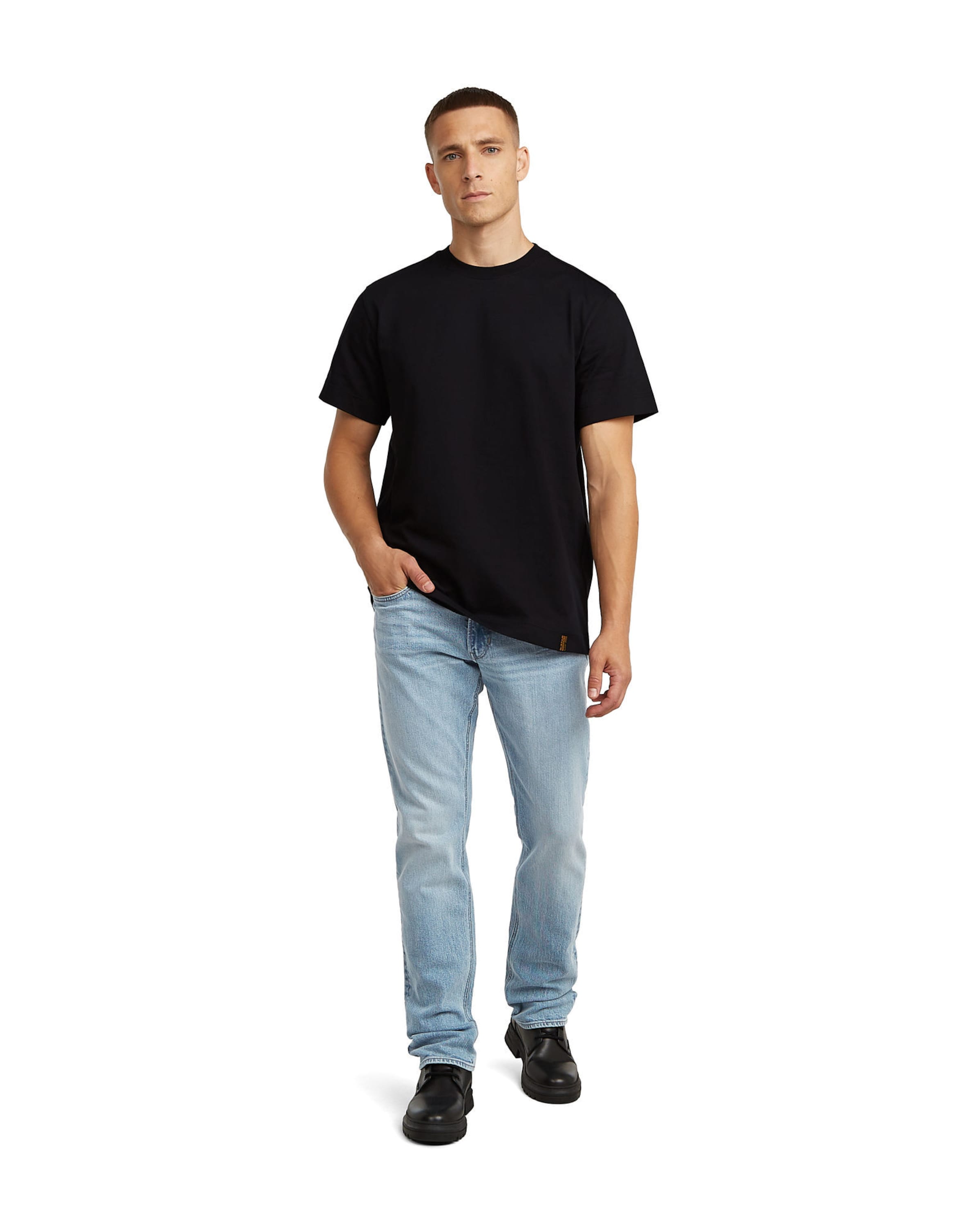 G-STAR Shirt 'GS-01 T-Shirt' in Black
