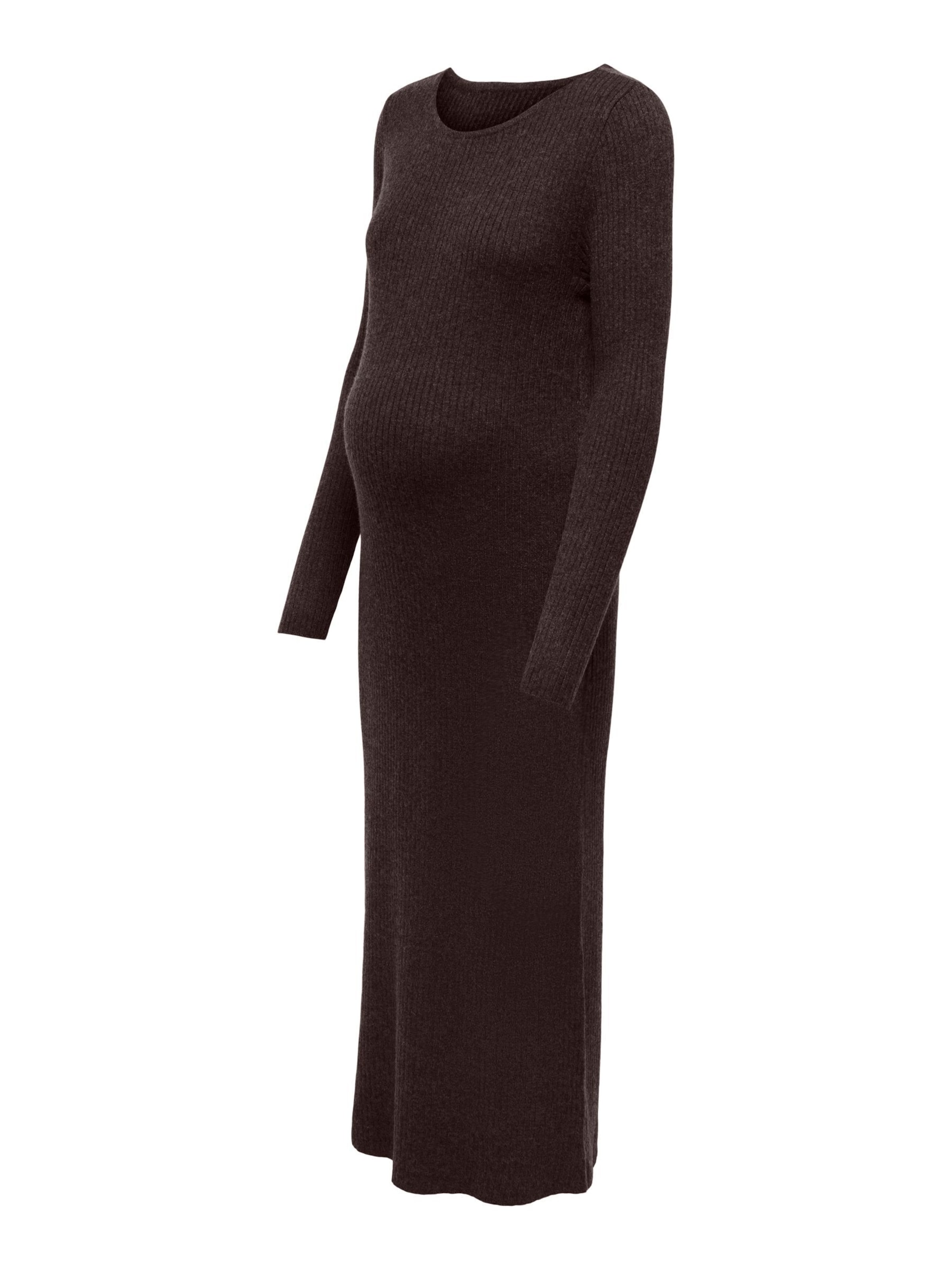 Only Maternity Knitted dress 'OLMTiara' in Brown: front
