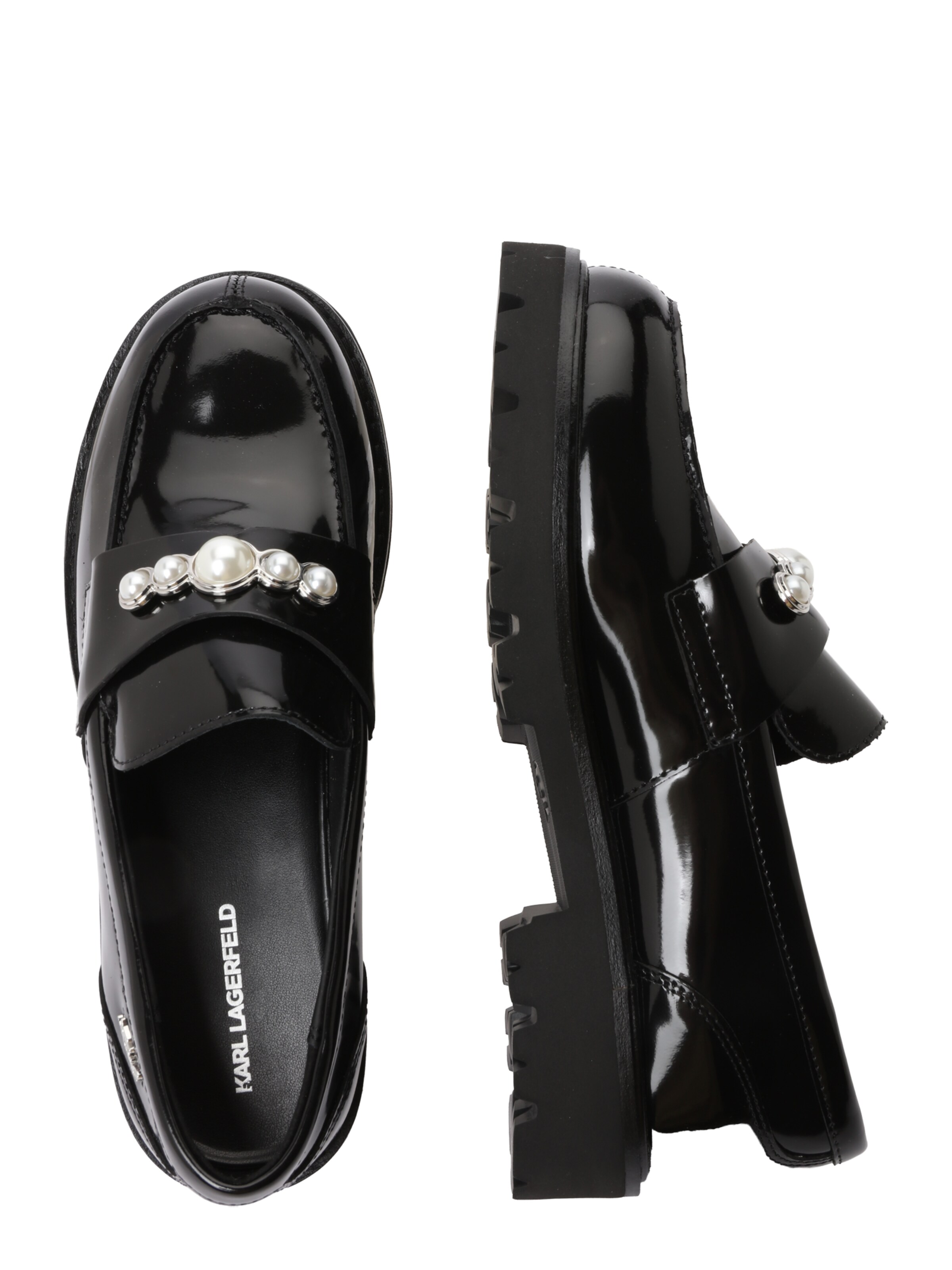Karl Lagerfeld Classic Flats in Black