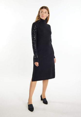 usha BLACK LABEL - Vestido de punto en negro