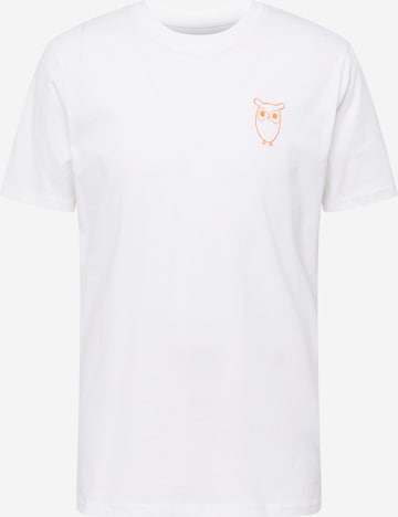 KnowledgeCotton Apparel Shirt in White: front