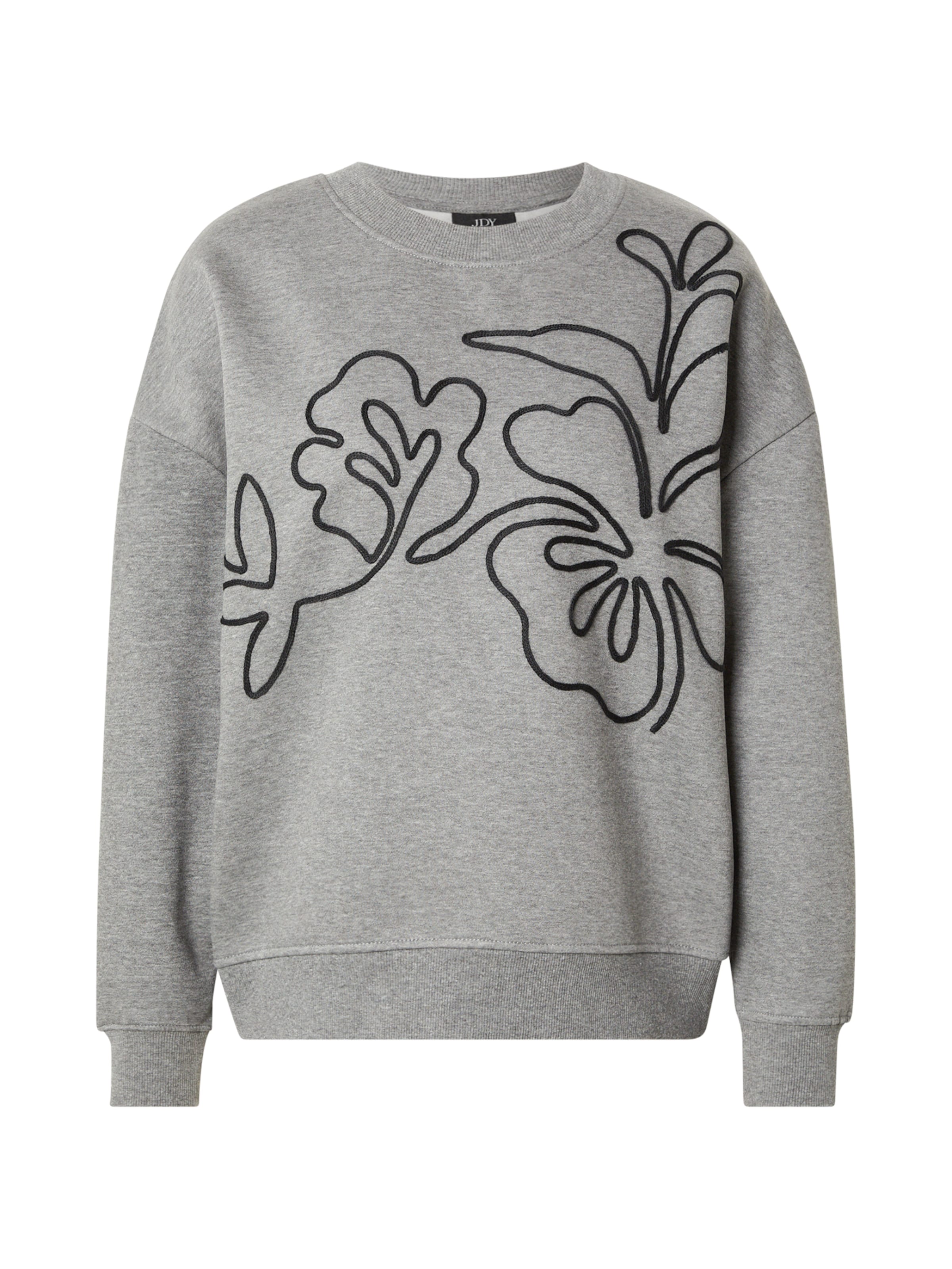 JDY - Sweatshirt 'JDYCANOA' em cinzento: frente