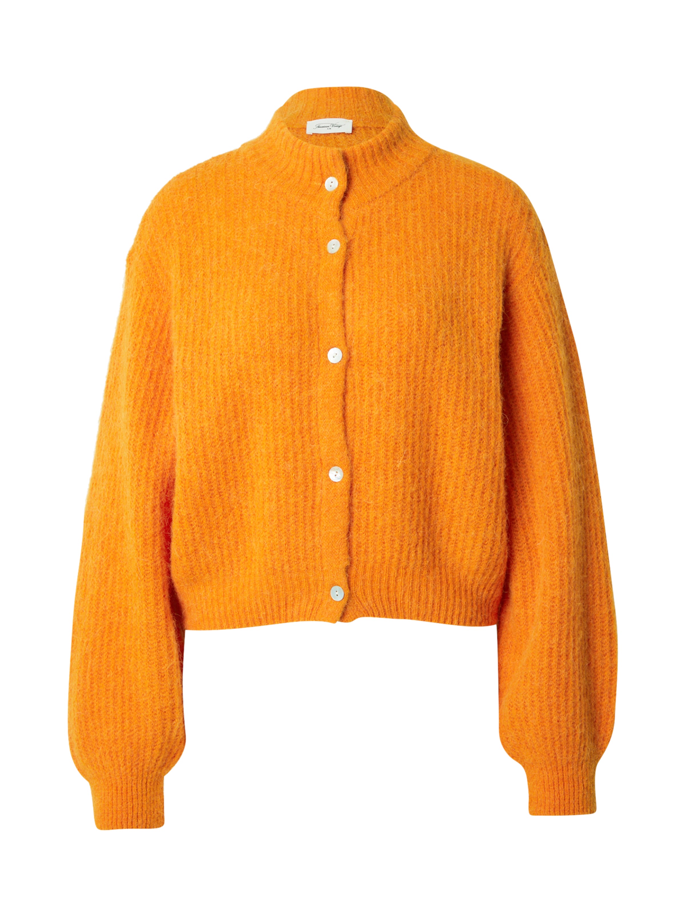 AMERICAN VINTAGE Плетена жилетка 'EAST' в оранжево: отпред